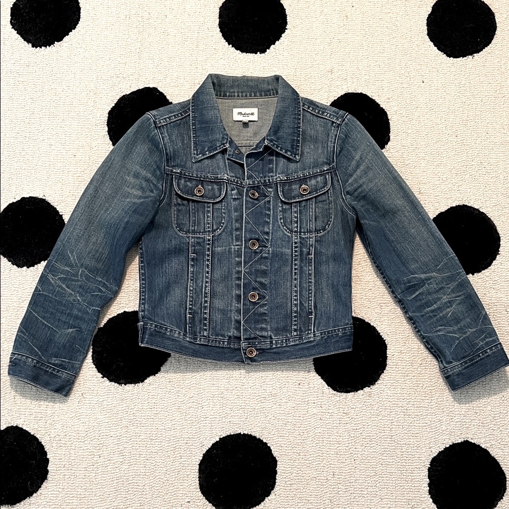 Madewell Blue Denim Cropped Jacket